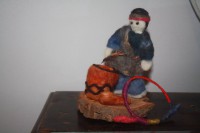 MAPUCHE CON TRUTRUCA Y TAMBOR